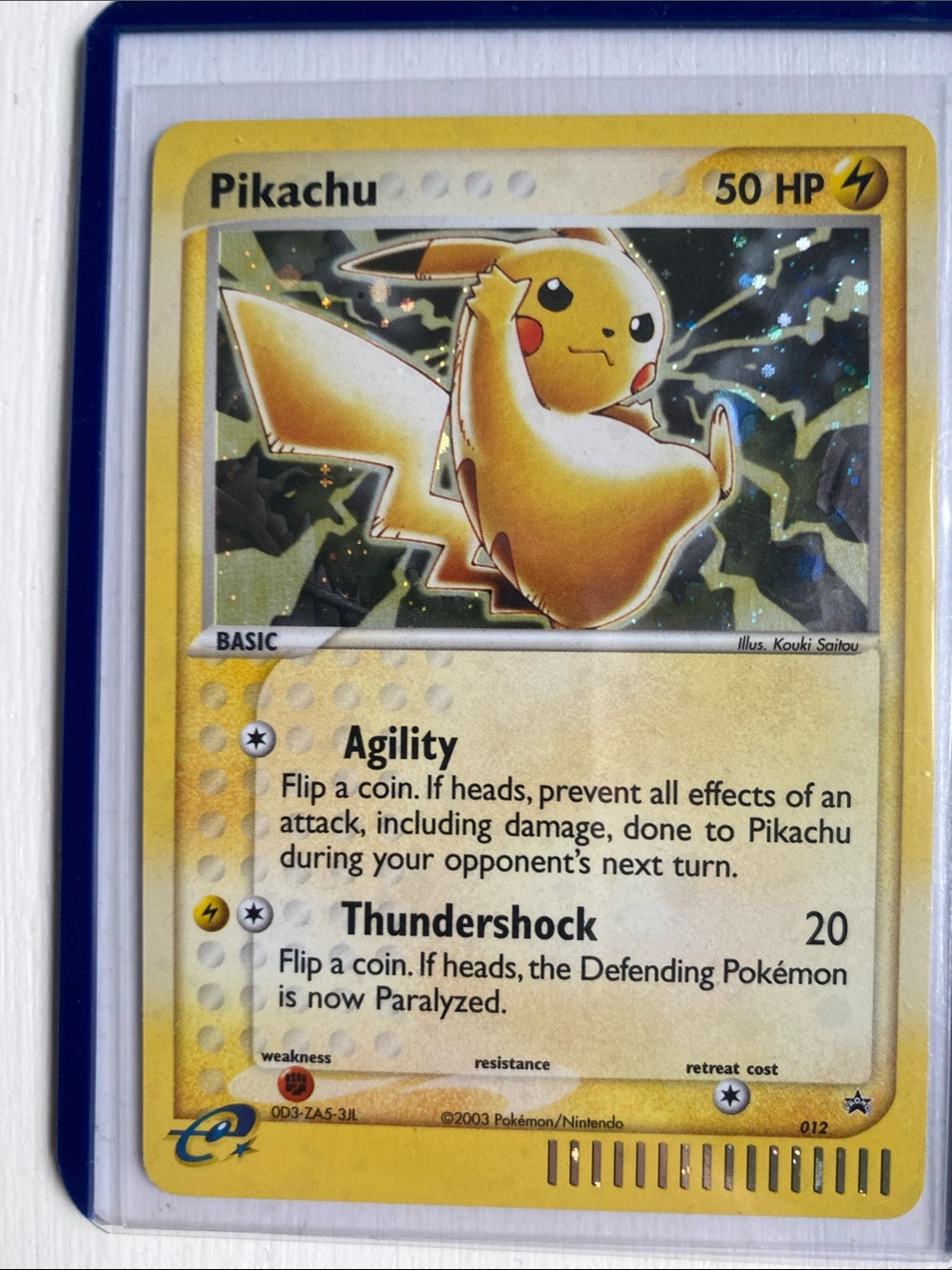 Pokemon Pikachu #012 Black Star promo Holo